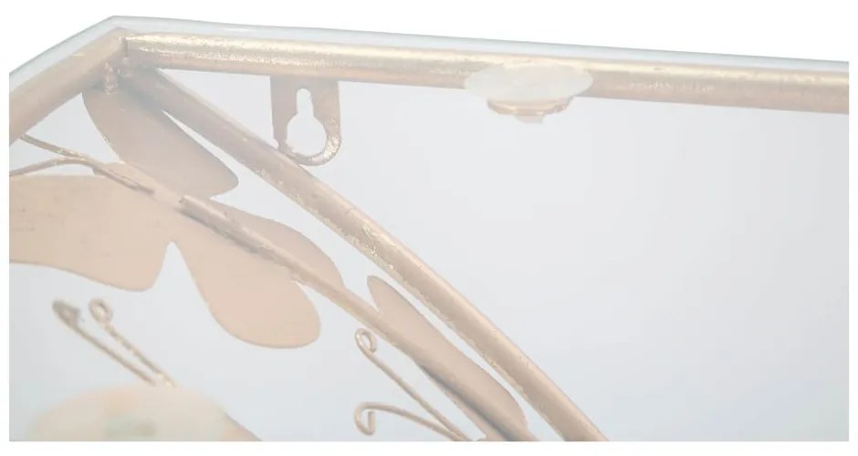 Nočný stolík v zlatej farbe Butterfly – Mauro Ferretti