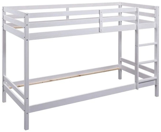 Inter Link Detská poschodová posteľ Small Cloud/Sleepy Cloud, biely lak (poschodová posteľ s rebríkom, 90 X 200 CM)  (100374709)