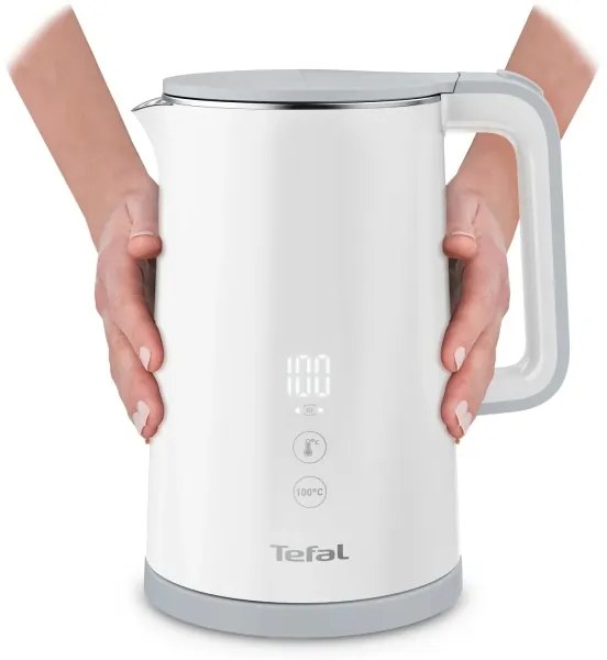 Tefal - Rýchlovarná kanvica SENSE 1,5 l 1800W/230V biela