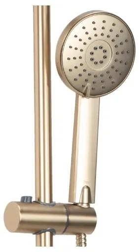REA-P7051 - Sprchová súprava s batériou LUIS, brúsené zlaté prevedenie