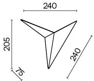 Maytoni C808WL-L3B - LED Nástenné svietidlo TRAME LED/3W/230V čierna