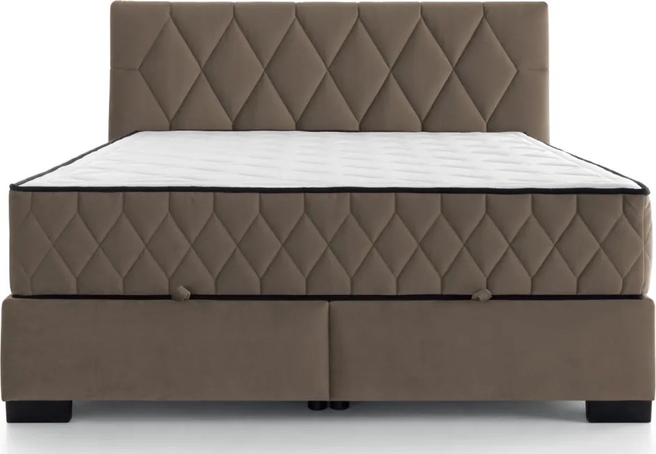 Posteľ Reve 180x200 cm, svetlo hnedá látka