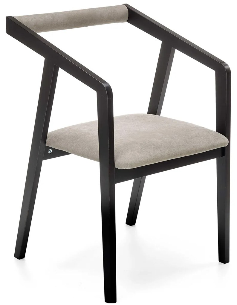 Jedálenská stolička Azul - čierna / sivá