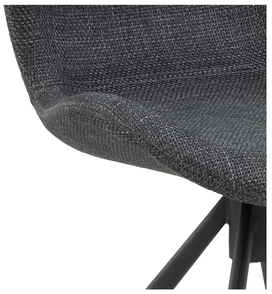 Otočná jídelní židle Batilda A1 šedá/černá