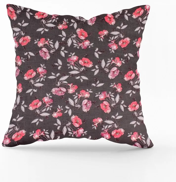 Obliečka na vankúš kvietky Veľkost obliečok: 70 x 90 cm, Zapínanie: Gombíky