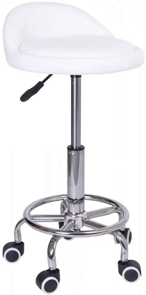 Otočná barová židle Lomo bílá