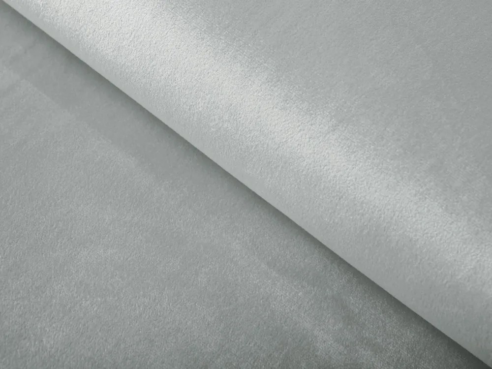 Biante Zamatový behúň na stôl SV-029 Cementovo sivý 35x160 cm