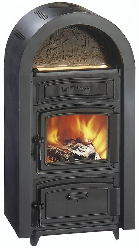 Oceľová pec Etna black 9 kW