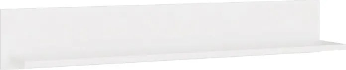 Nástěnná police MILO 99 cm matná bílá
