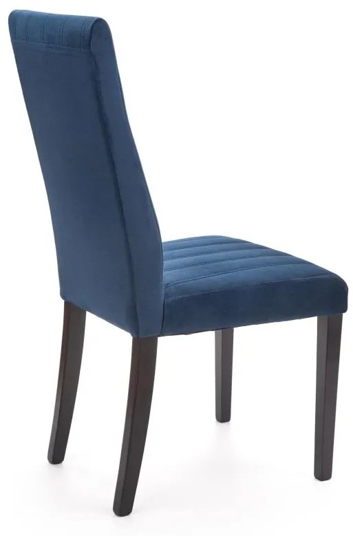 Jedálenská stolička DIEGO 2 čierna, látka modrá