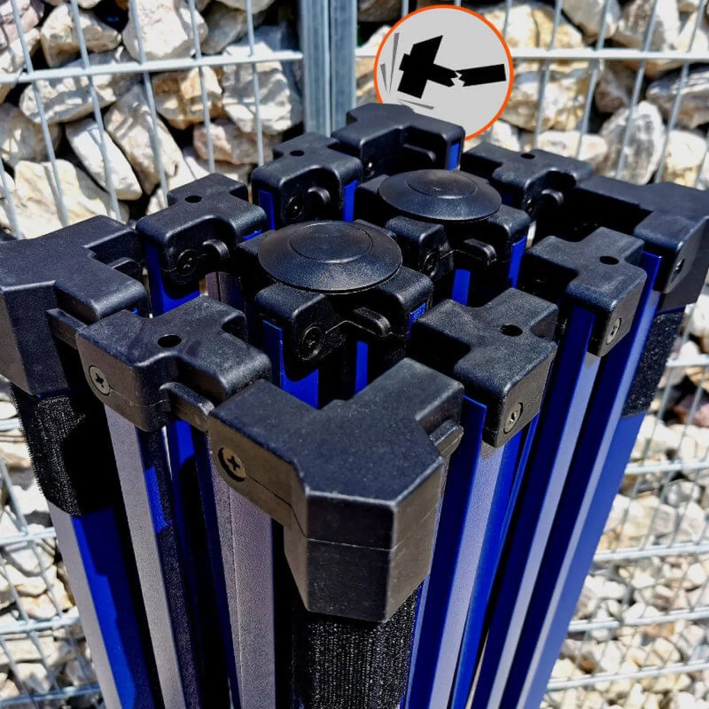 BRIMO Párty Stánky 3x4,5 m s 3 Stenami | Rýchle Rozloženie, 12.5 m² - s 3 stenami - Béžová 23