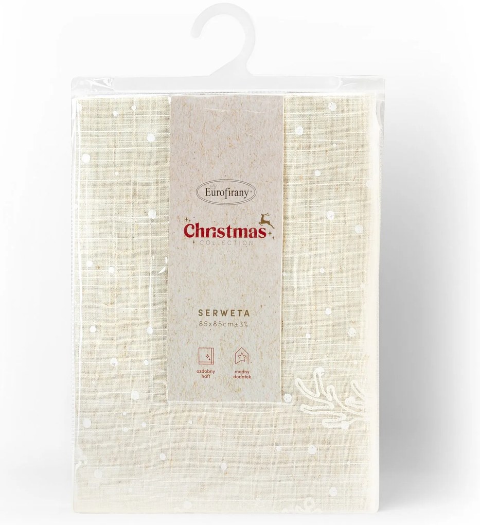 VIANOČNÝ OBRUS DEER 85X85 CM VZOROVANÁ