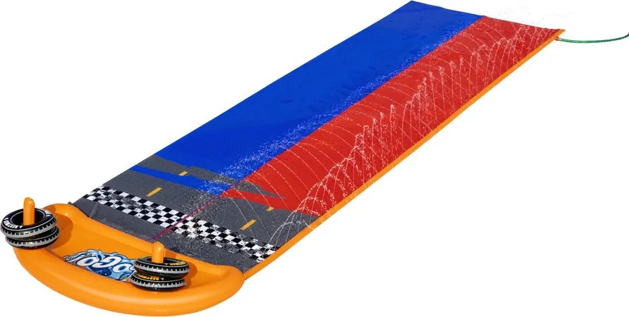 LEAN Dvojitá vodná šmýkačka Racing 488 cm