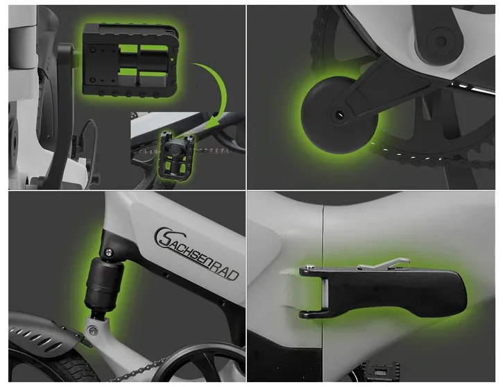 SachsenRad Skladací elektrobicykel F12 (100373900)