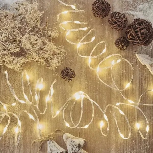 LED vonkajší svetelný reťaz 120xLED/17m IP44 teplá biela