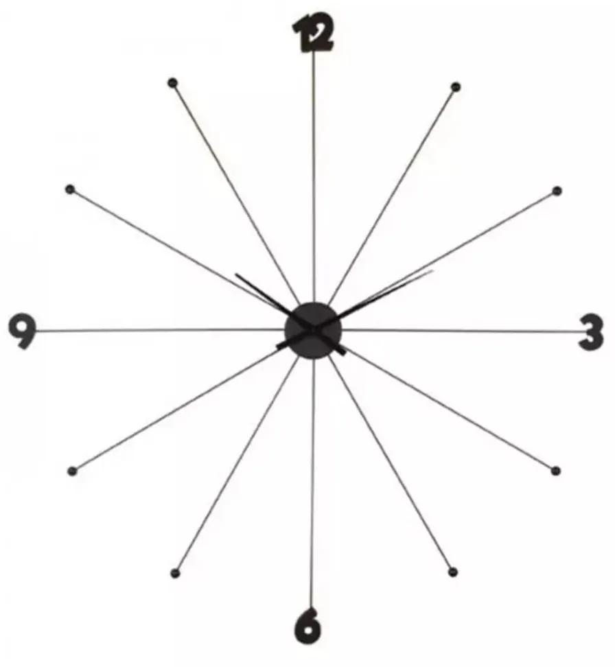 KARE DESIGN Nástenné hodiny Like Umbrella čierna 100 × 100 × 6 cm