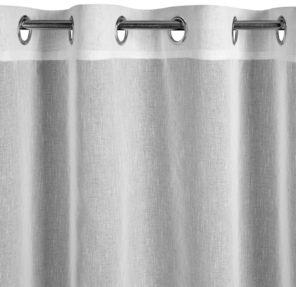 ZÁCLONA NA KRÚŽKOCH SONIA 300X145 CM BIELA