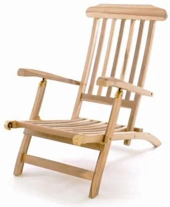 Divero Florentine 50389 Záhradné drevené lehátko + polstrovanie - antracit