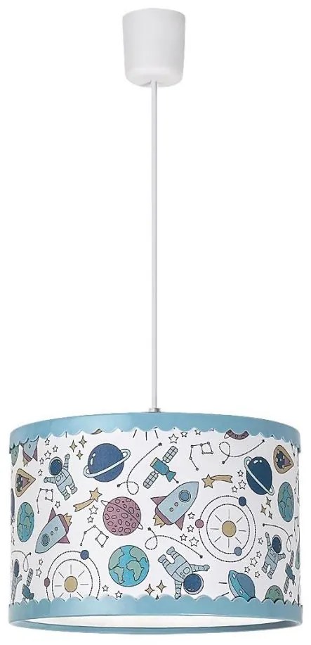 Rabalux - Detský luster na lanku 1xE27/40W/230V modrá