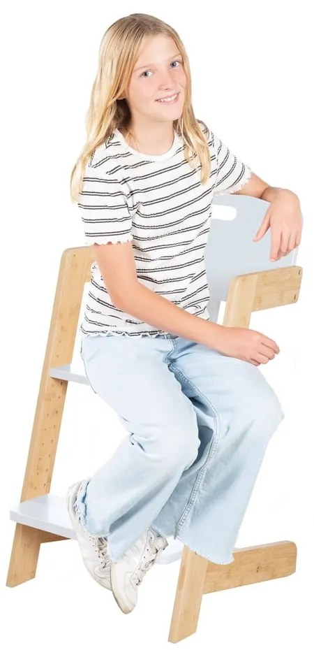 Biela jedálenská stolička Nature UP – Roba