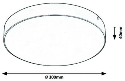 Rabalux-LED Kúpeľňové stropné svietidlo LED/24W/230V 2800/4000/6000K IP44 čierne