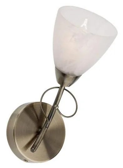 Redo 02-649 - Nástenná lampa NOELLA 1xE14/28W/230V mosadz