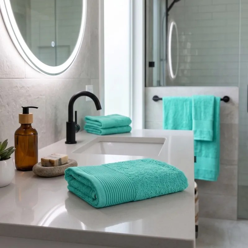 Osuška bavlnená svetlozelená 70x140 cm Bella EMI