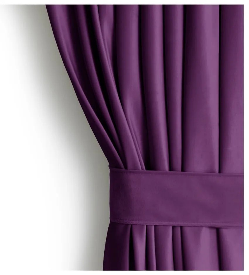 Fialový zamatový dimout záves 140x270 cm Eyelets – Restilo
