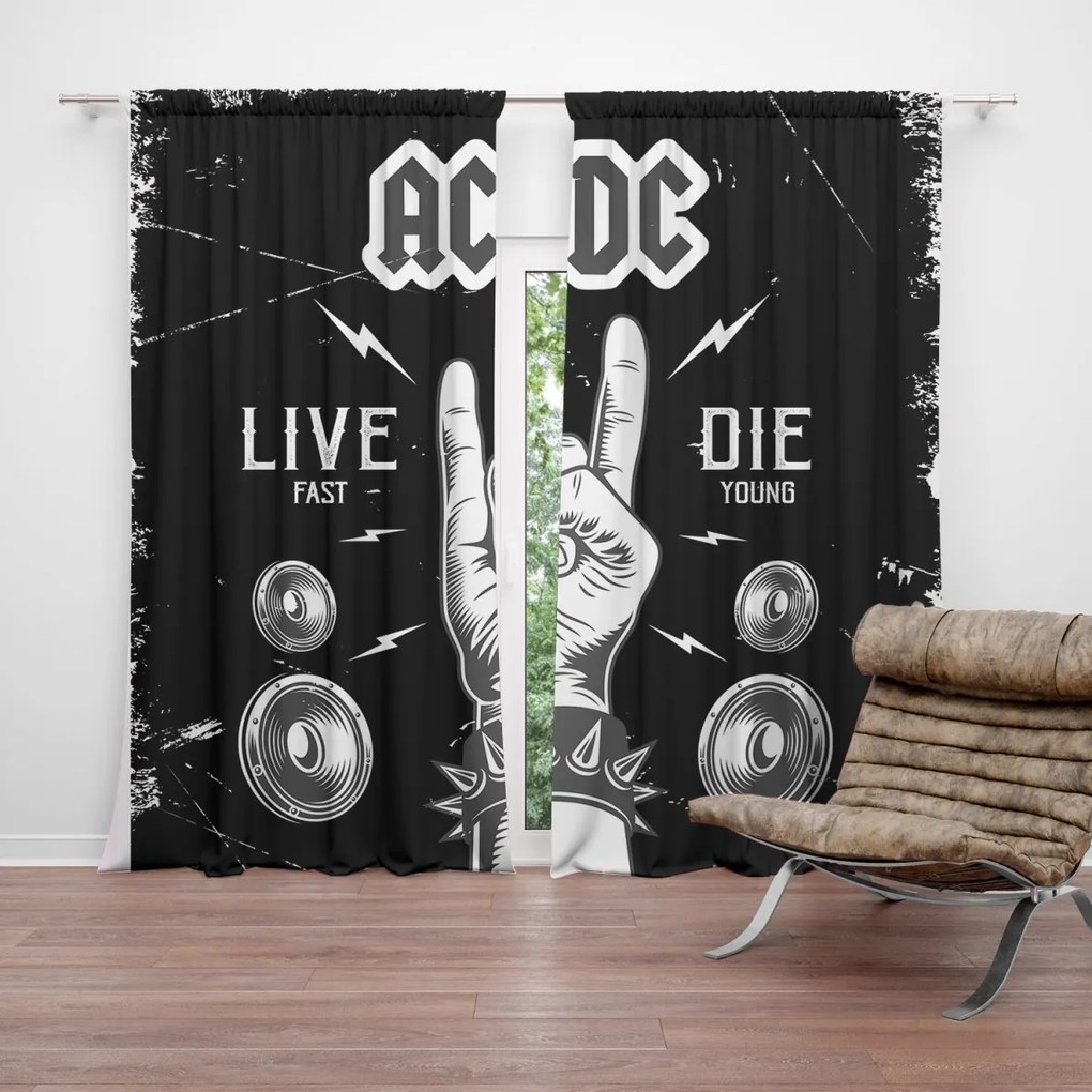 Sablio Záves ACDC Live fast, die young: 2ks 140x250cm