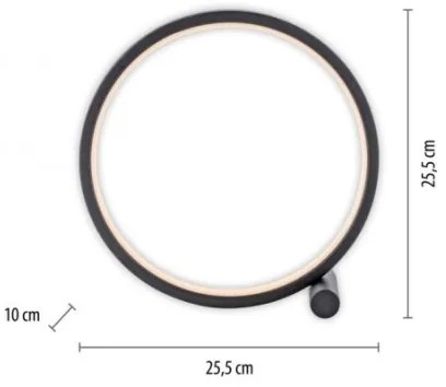 JUST LIGHT. 15395-18 - LED Stolná lampa MINI RITUS LED/10,5W/230V čierna