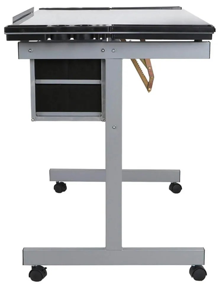 Rysovací stôl so sklopnou sklenenou doskou