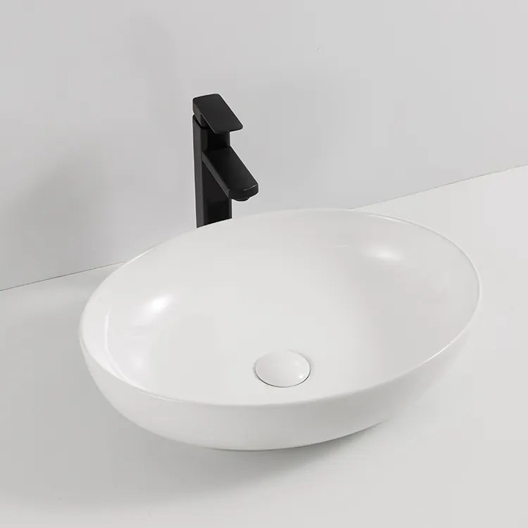 Erga Rylan, umývadlo na dosku 515x400x130 mm, biela lesklá, ERG-V03-9399-WH