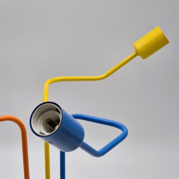 Prisadený luster MATYLDA 3xE27/60W/230V pestrofarebná