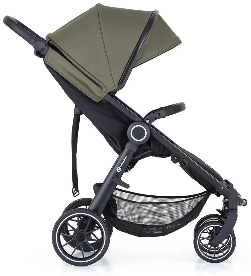 PETITE&MARS kočík športový Street+ RWS black mature olive complete