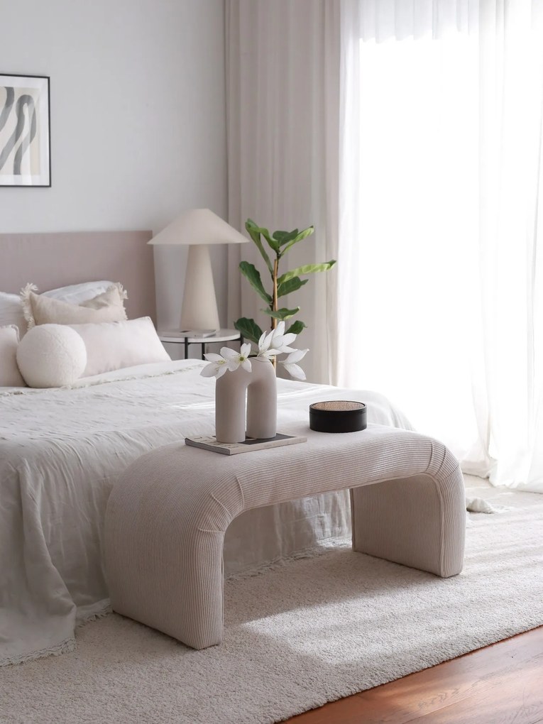 Taburet NU BENCH biely