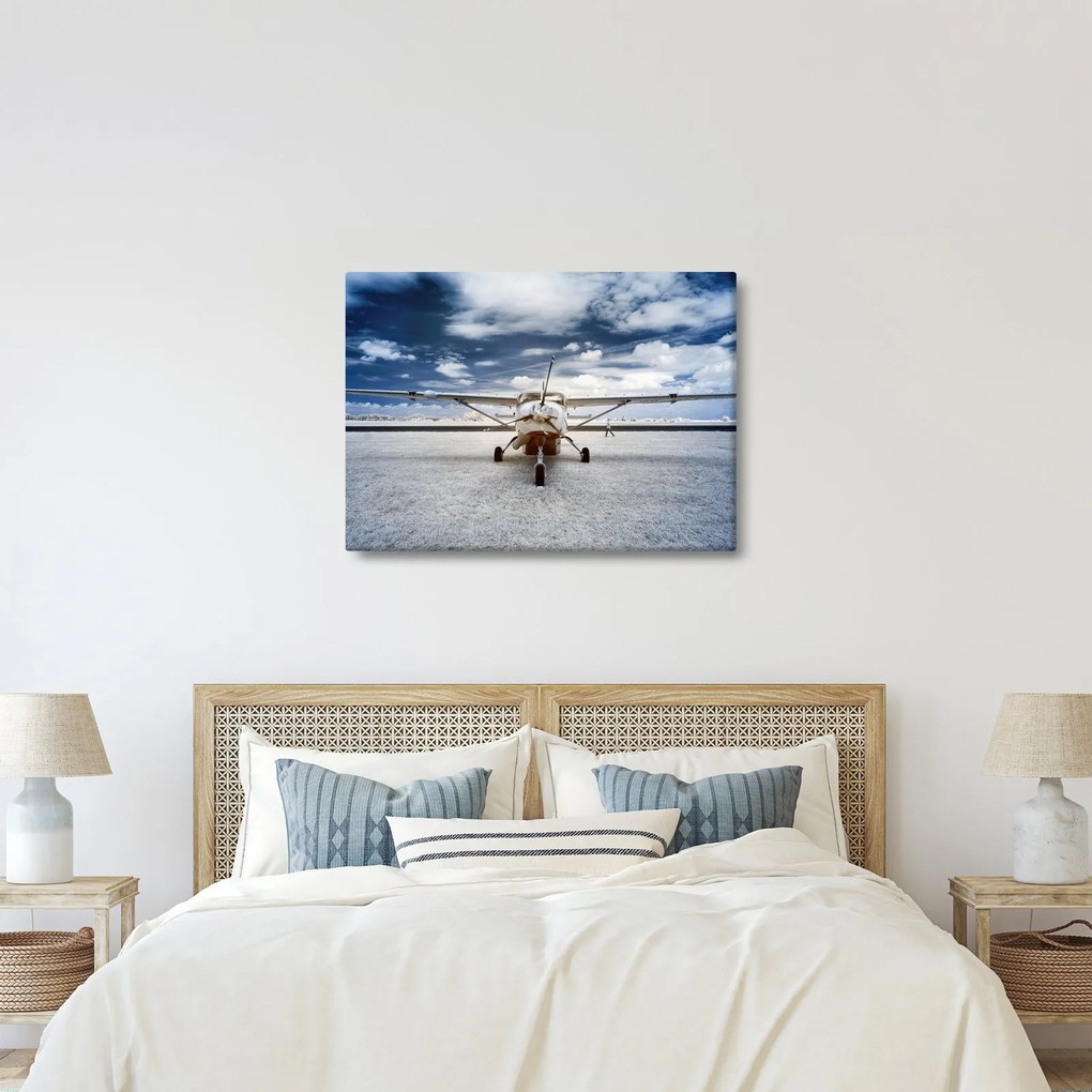 Obraz motorového lietadla (70x50 cm)