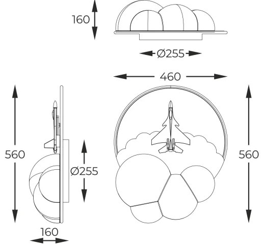 Zuma Line MX4024-1-3WT - LED Stropné svietidlo FOCUS LED/37W/230V