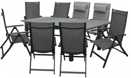 Doppler FIRENZE - rozkladací hliníkový stôl 180/240 x 90 x 75 cm - 2. akosť (N580)