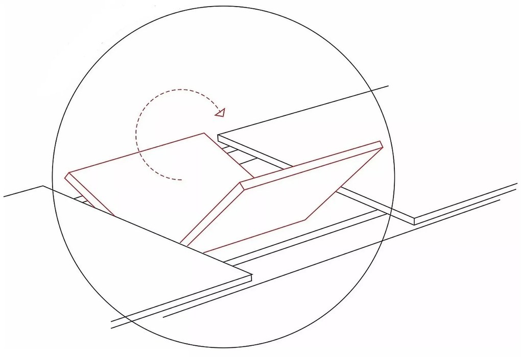 Rozkládací jídelní stůl Capital 160/200 cm dub přírodní/černý
