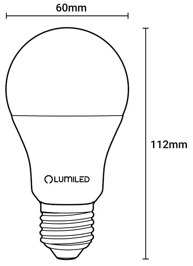 LED žiarovka E27 A60 5W = 40W 470lm 4000lK Neutrálna 260° LUMILED