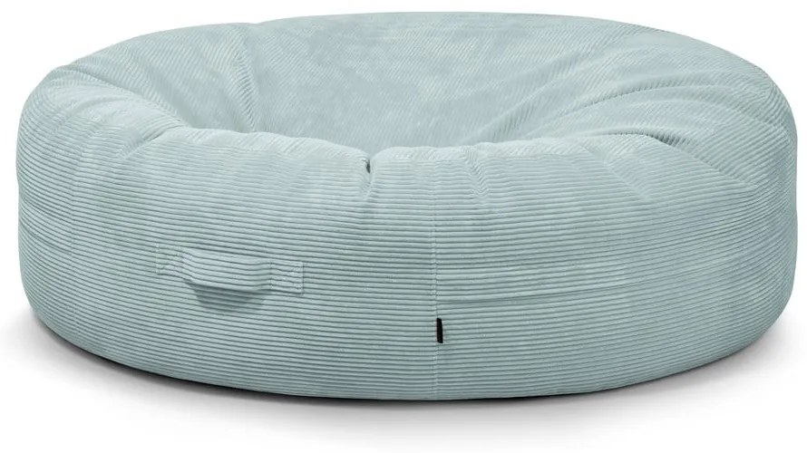 Menčestrový sedací vak v mentolovej farbe Roll 190 – SLOWDOWN