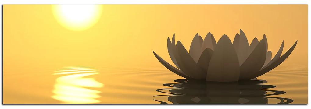Obraz na plátne - Zen lotus - panoráma 5167A (120x45 cm)