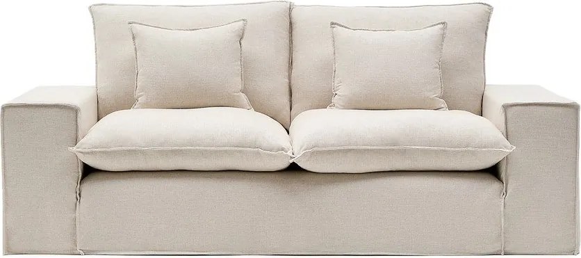 Béžová ľanová pohovka 240 cm Anarela – Kave Home