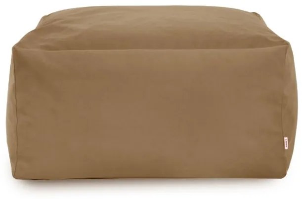 Plyšová taburetka béžová