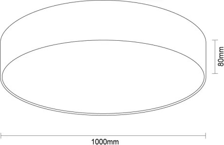 LED stropné svietidlo LED/200W/230V 3000/4000/6500K pr. 100 cm biele