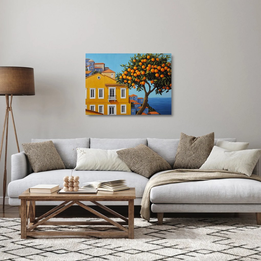 Sklenený obraz - Pomarančovník (70x50 cm)