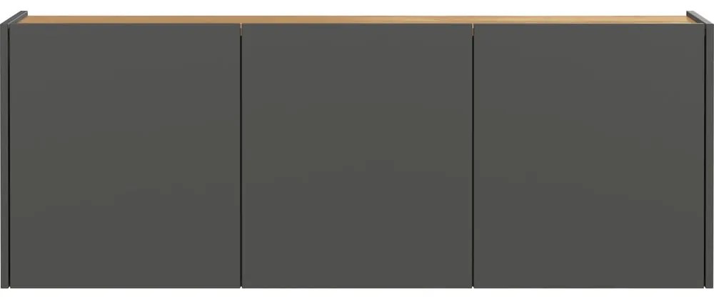 Antracitová závesná skrinka na topánky v dekore duba Libbiano – Germania