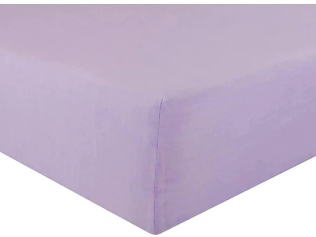 Posteľná plachta jersey svetlofialová - 60x120cm