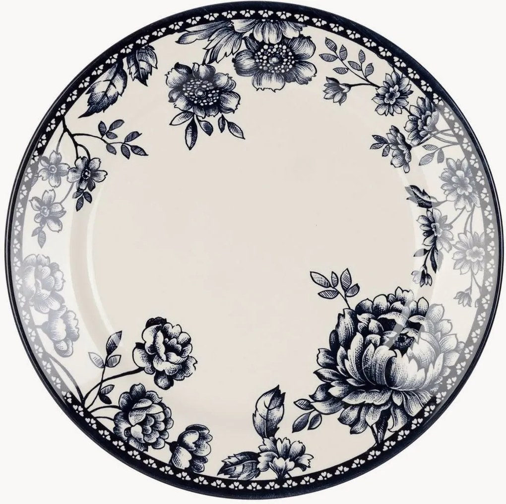 Keramické pytké taniere Lisbon, 6 ks