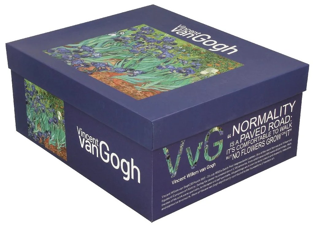 Duo Porcelánová šálka s podšálkou Van Gogh Irises 250 ml sada 2ks